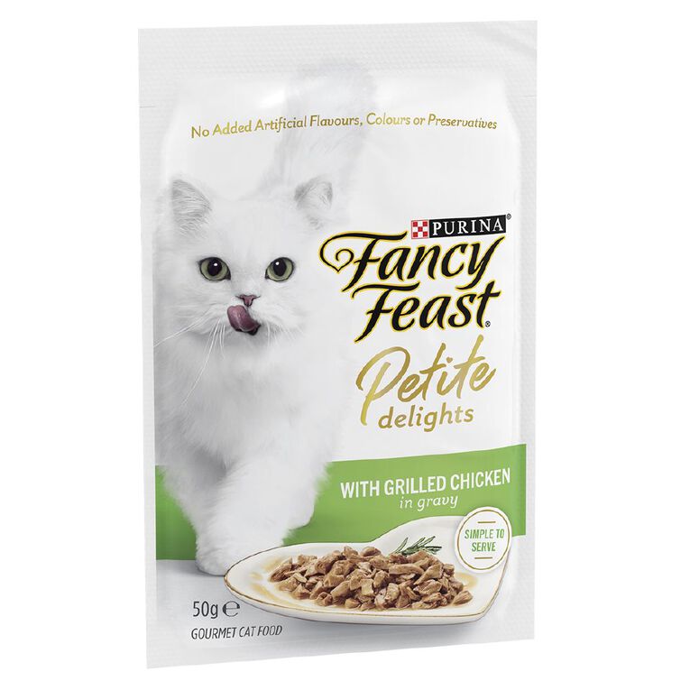 Fancy Feast Petite Delights Chicken 50g Pouch, , hi-res