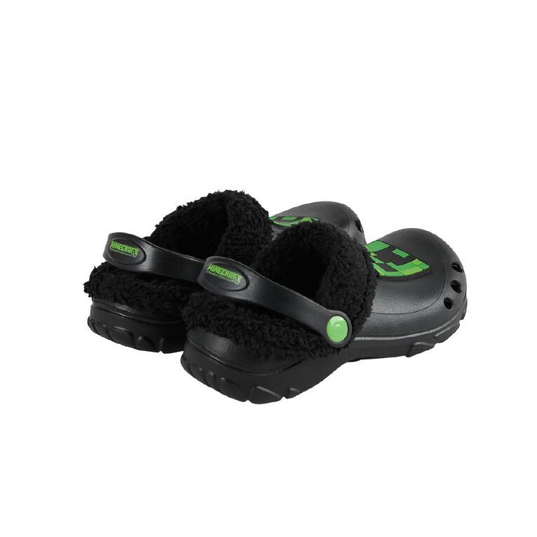 Minecraft Senior Kids' Lined Frog Clog Shoes, Black, hi-res
