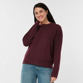 H&H Women's Oversized Crew Neck Cosy Knit Jumper
