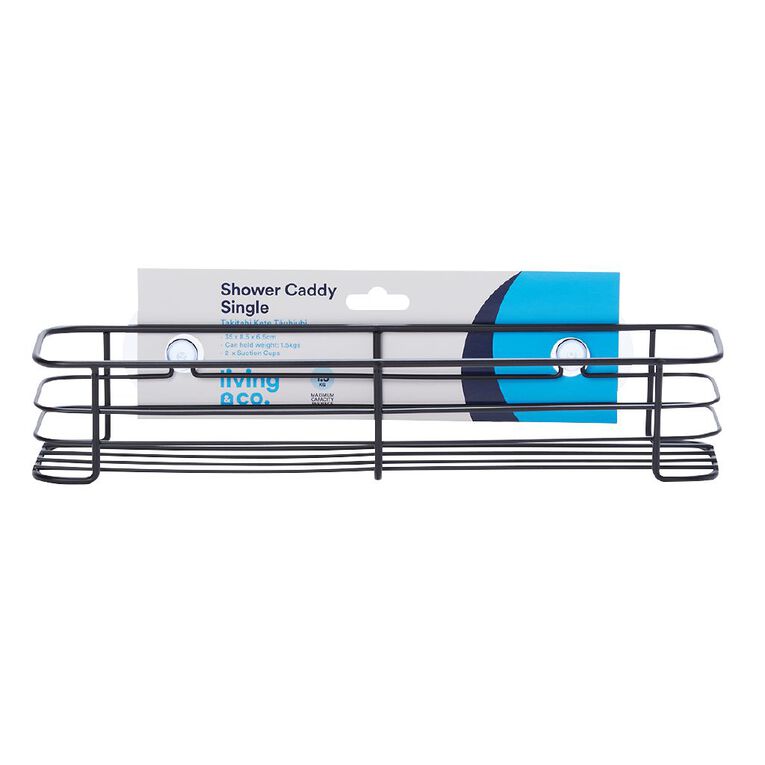 Living & Co Shower Caddy Small Black, , hi-res
