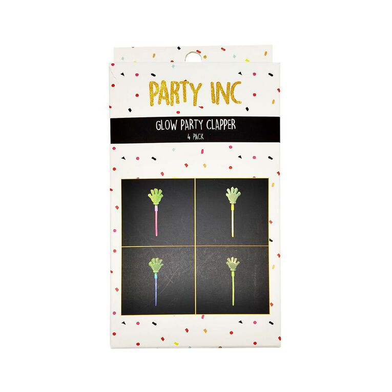 Party Inc Glow Party Clapper 4 Pack, , hi-res