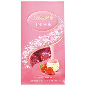 Lindt Strawberries & Cream Bag 125g
