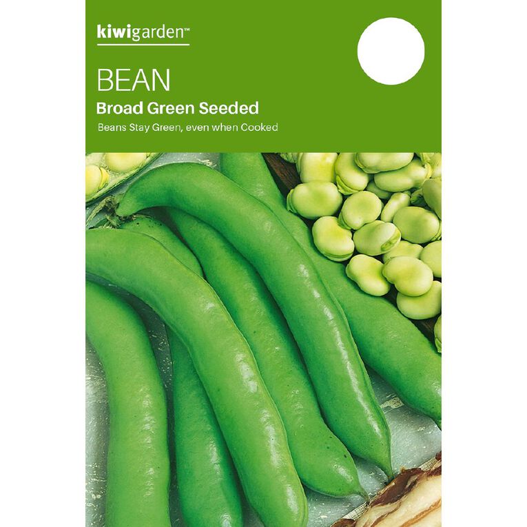 Kiwi Garden Broad Bean Green Seeded Seeds, , hi-res