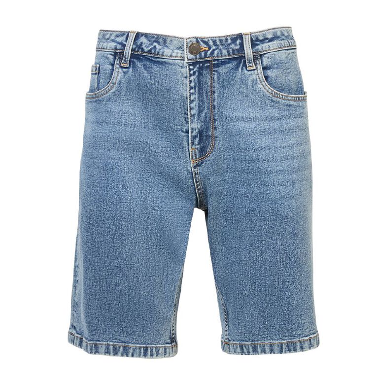 H&H Men's Classic Denim Shorts, Denim Mid, hi-res