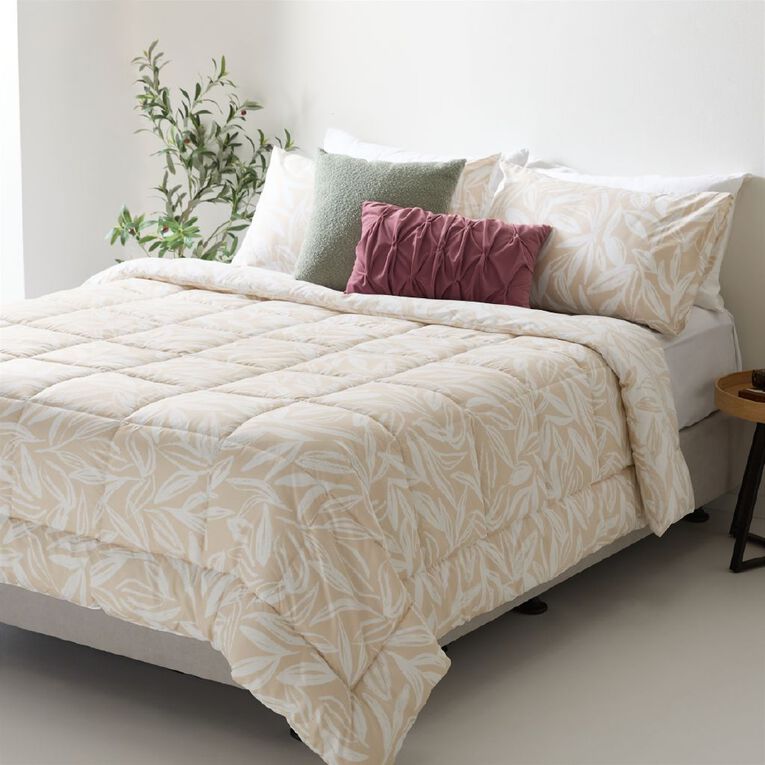 Living & Co 3 Piece Comforter Set Retreat Natural King, , hi-res