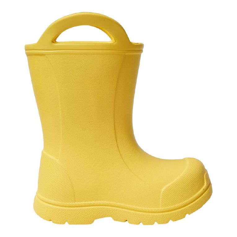 Young Original Junior Kids' EVA Handle Gumboots, Yellow, hi-res