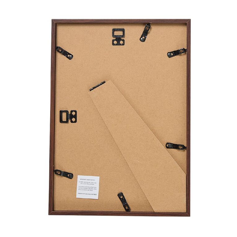 Living & Co Contemporary Poster Frame Walnut Brown Mid A4, , hi-res