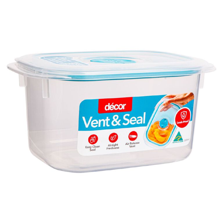 Decor Vent & Seal Plastic Oblong Clear 800ml, , hi-res