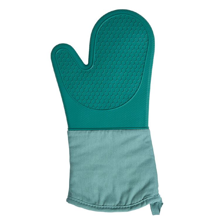 Living & Co Silicone Oven Glove Green, , hi-res