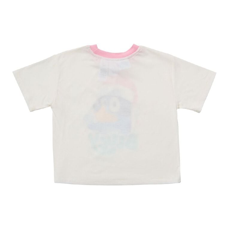 Bluey Girls' Christmas Tee and Short Pyjama Set, Pink Light, hi-res