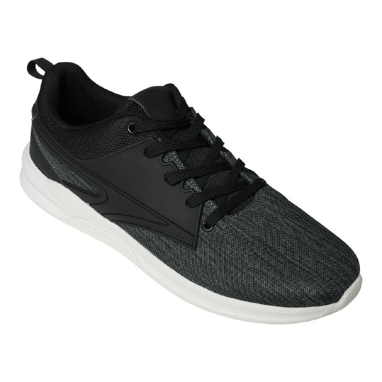Active Intent Men's Apex Running Shoes, Black, hi-res