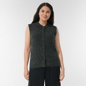 H&H Women's Sleeveless Boucle Knitted Vest