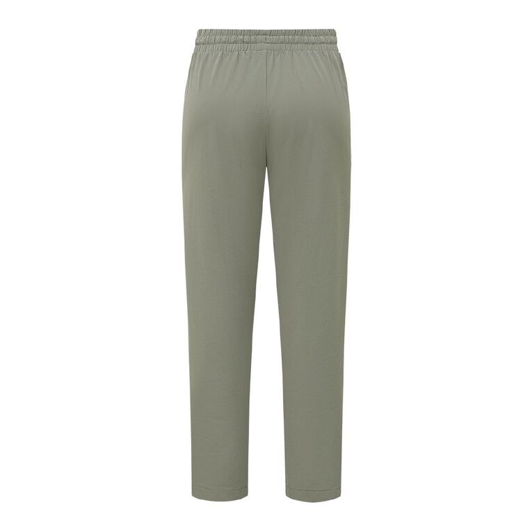 Active Intent Women's Stretch Taper Woven Pants, Grey Mid, hi-res