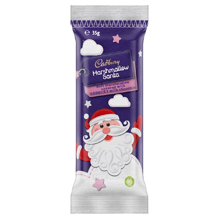 Cadbury Marshmallow Santa Single 35g, , hi-res