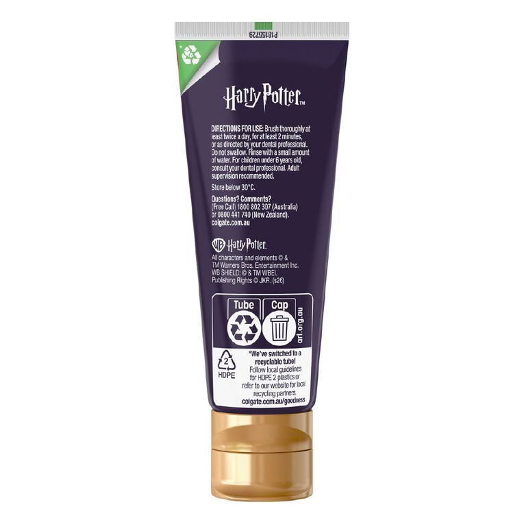 Colgate Harry Potter Kids Toothpaste Mild Mint Gel 100g, , hi-res