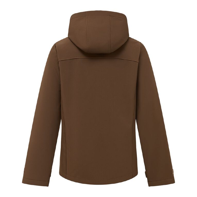 Active Intent Women's Bonded Shell Jacket, Brown Mid, hi-res