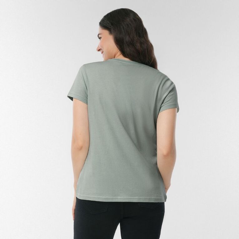 H&H Women's Short Sleeve V-Neck Tee, Blue Light CLOUD BLUE, hi-res