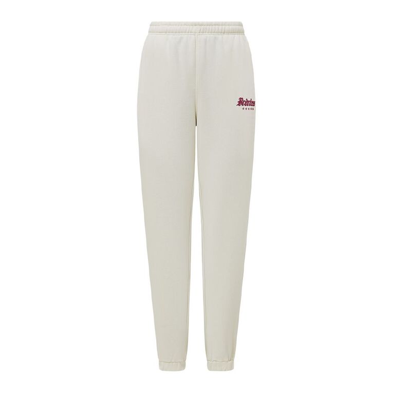 BRDRLESS Graphic Trackpant, Cream, hi-res