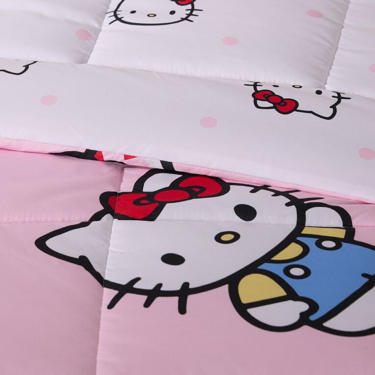 Hello Kitty Comforter Set 2 Piece King Single, , hi-res