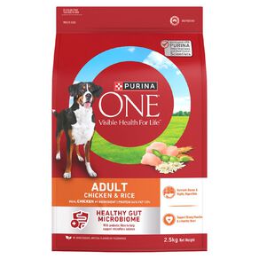 PURINA ONE Adult Chicken & Rice Dry Dog Food 2.5kg