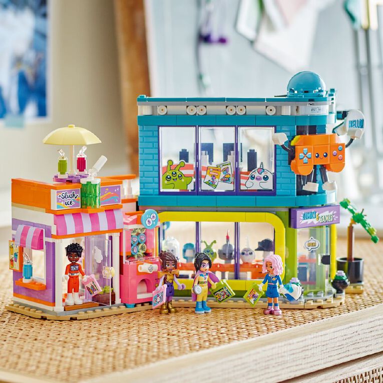 LEGO Friends Comic Book and Game Store 42674, , hi-res