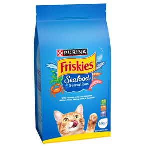 Friskies Seafood Sensations Dry Cat Food 1.4kg