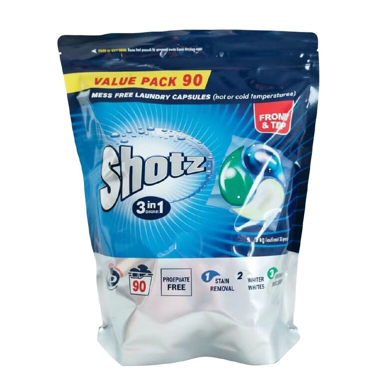 Shotz Laundry Pods Bulk Pack 90s