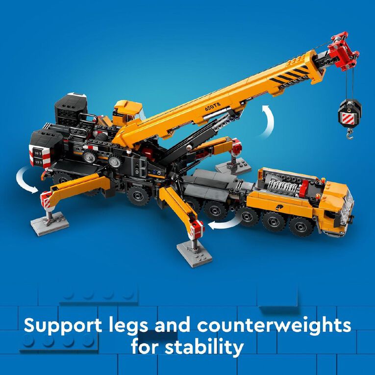 LEGO CITY Yellow Mobile Construction Crane 60409, , hi-res