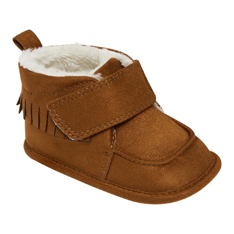 Young Original Infants  Cozy Slipper Boots, Brown, hi-res