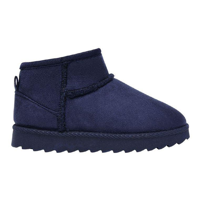 Young Original Senior Kids' Kirby Slipper Boots, Navy, hi-res