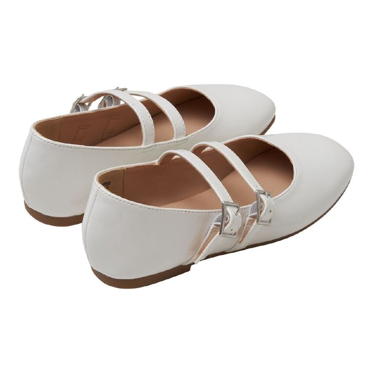 Young Original Senior Kids' Irina Ballet Shoes, White, hi-res