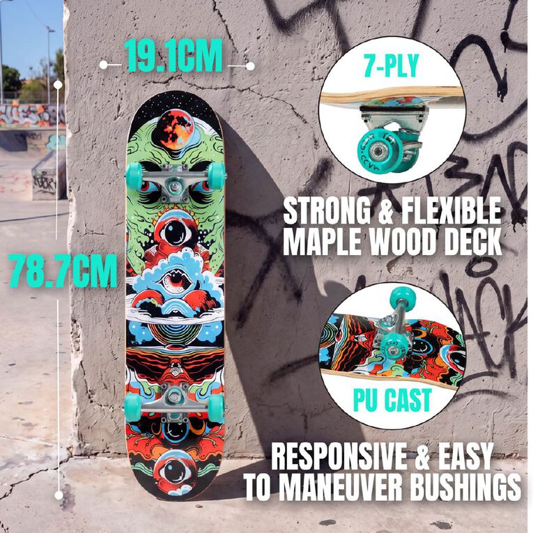 MADD Gear Nollie Skateboard Stratosphere, , hi-res