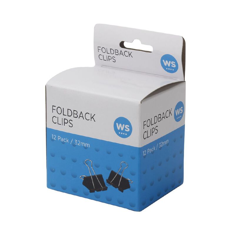 WS Foldback Clips 32mm 12 Pack, , hi-res