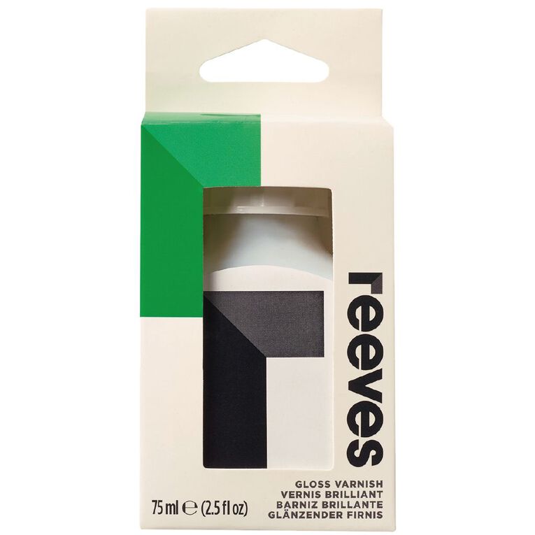 Reeves Acrylic Gloss Varnish 75ml White, , hi-res