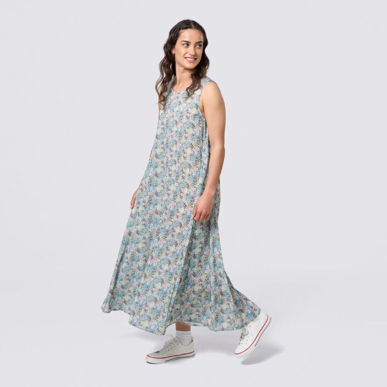 H&H Women's Amber Rixon Trapeze Maxi Dress, Multi-Coloured, hi-res