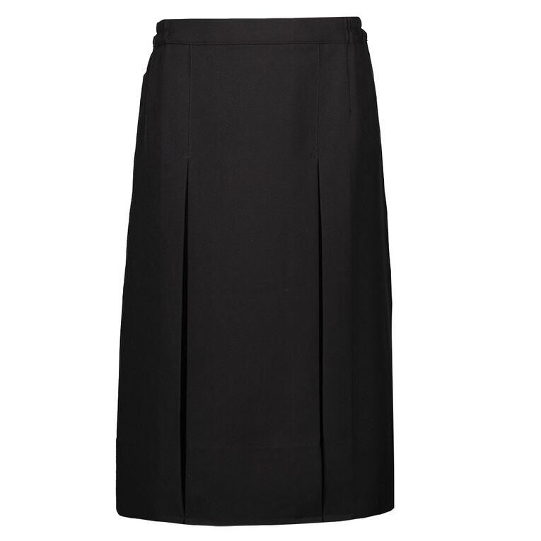 Schooltex Two Pleat Skirt, Black, hi-res