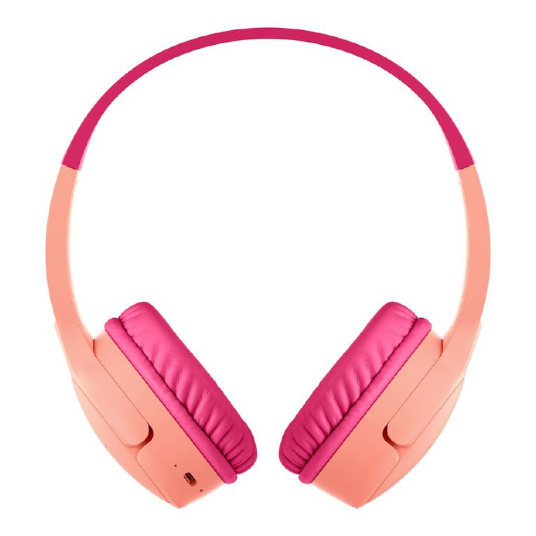 Belkin SoundForm Mini 2 Wireless On-Ear Kids Headphones Pink, , hi-res