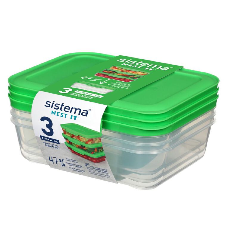 Sistema Nest It Meal Prep 1L 3 Pack, , hi-res