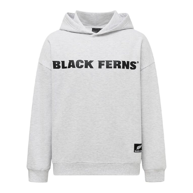 Black Ferns Adults' Oversized Hoodie, Silver, hi-res