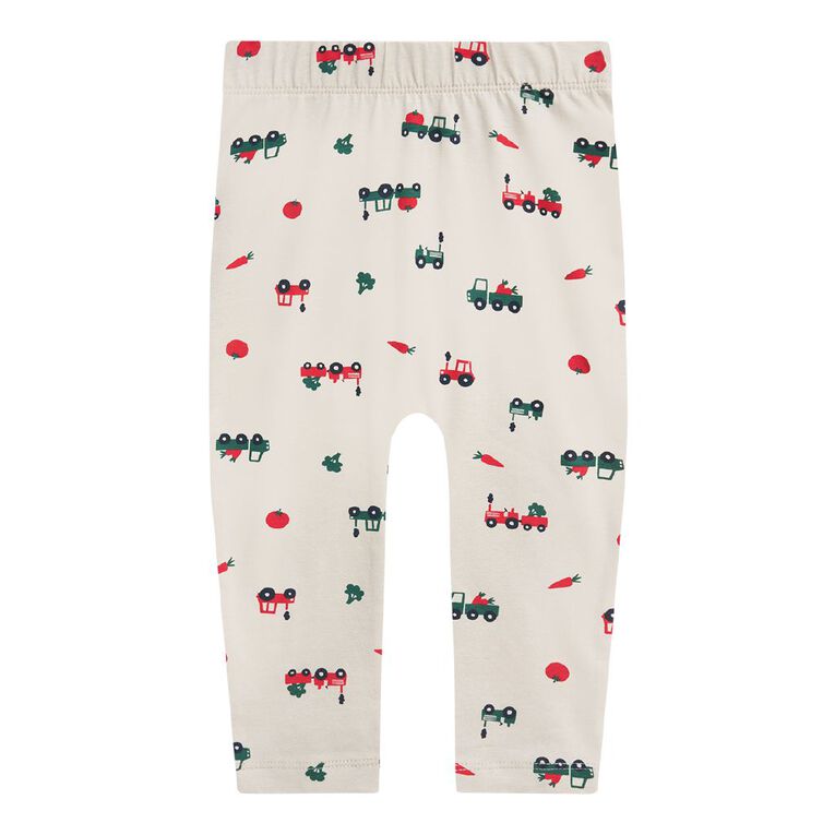 Young Original Babies' Printed Leggings 3 Pack, Brown Light, hi-res