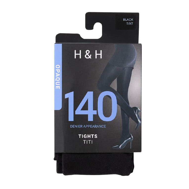 H&H 140D 3D Luxury Tights 1 Pack, Black W26, hi-res