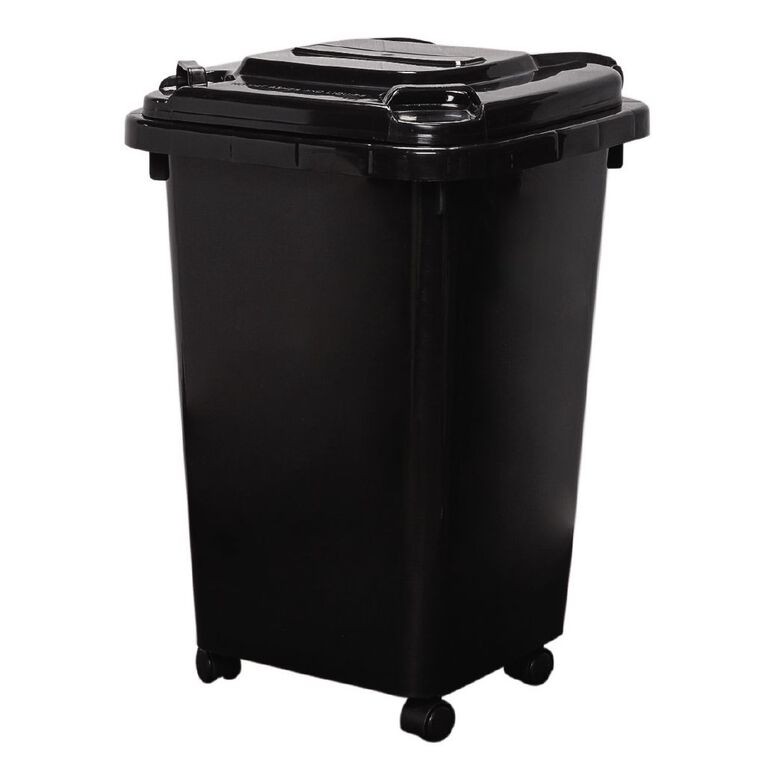 Living & Co Wheelie Bin Black 32L Black The Warehouse