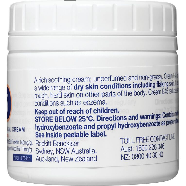 Dermatalogical E45 Cream for Dry Skin Conditions, , hi-res