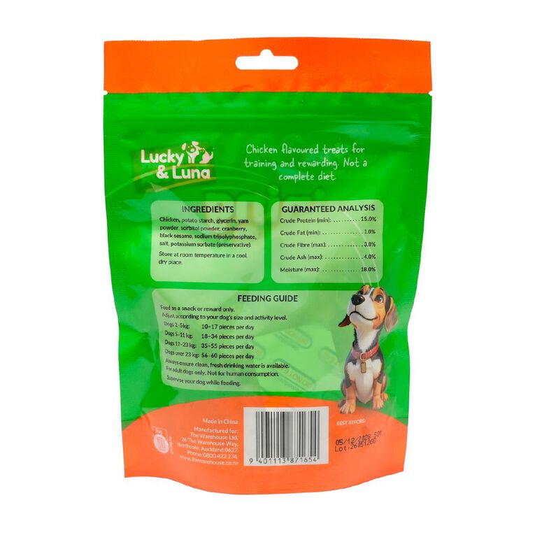 Lucky & Luna Chicken Training Bites 200g, , hi-res