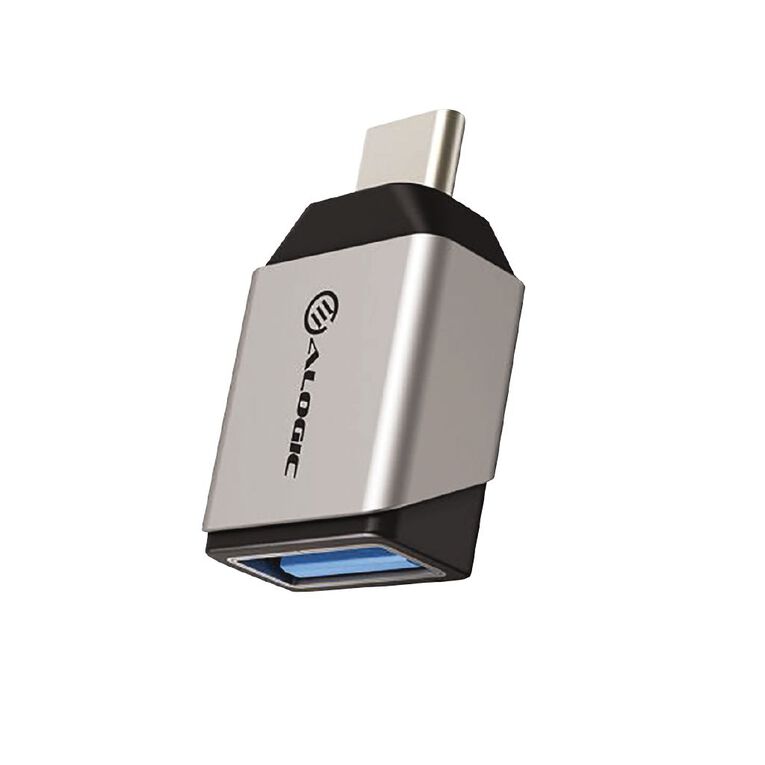 Alogic Ultra Mini USB-C to USB-A Adapter Silver, , hi-res