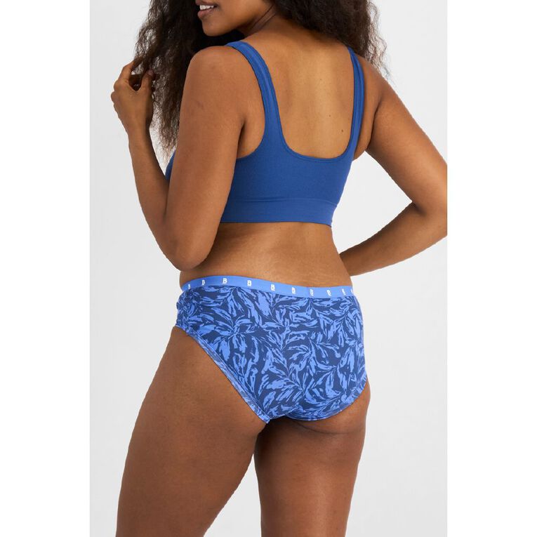 B FOR BONDS Women's Midi Briefs 2 Pack, Blue Mid, hi-res