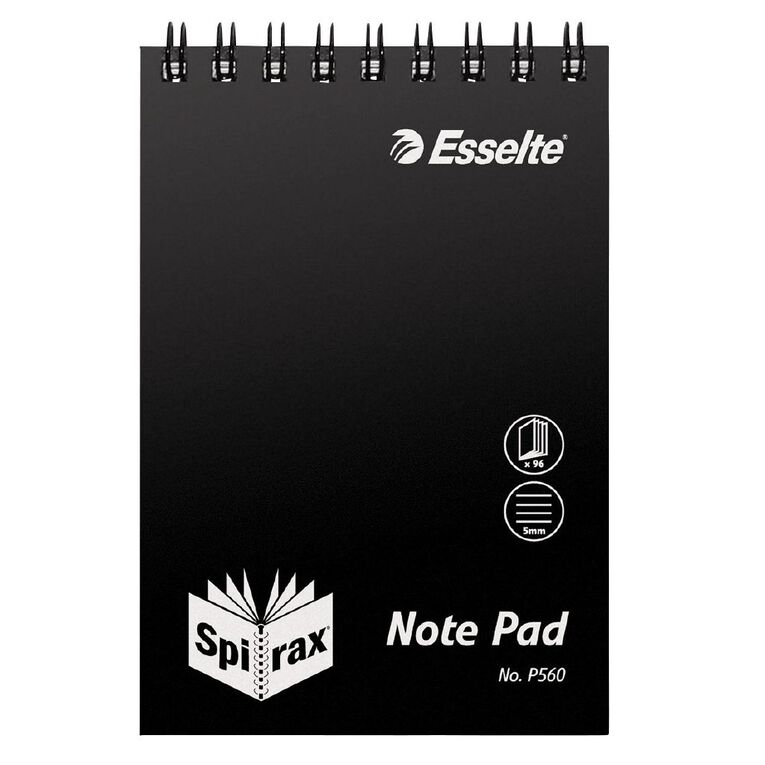 Spirax P560 PP Notebook 96 Pages Black, , hi-res