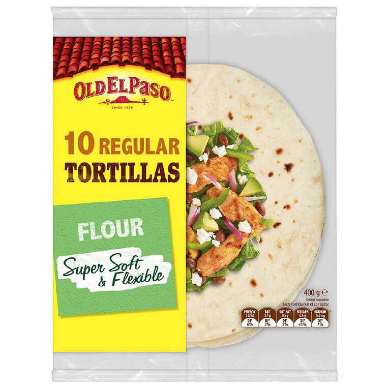 Old El Paso Tortilla 10 Pack 400g, , hi-res