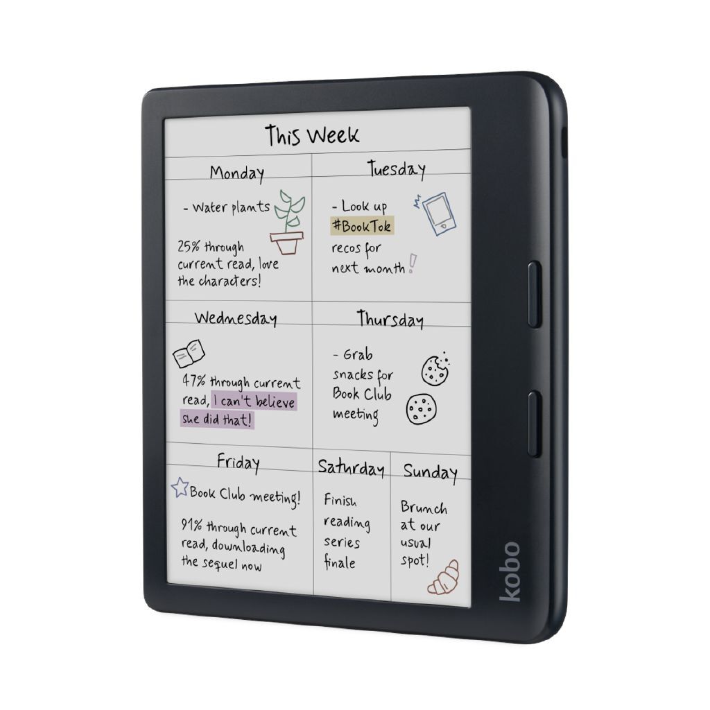 Kobo Libra Colour Black Black | The Warehouse