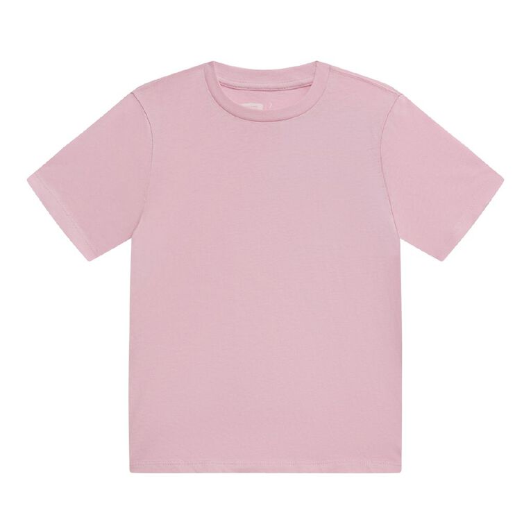 Young Original Short Sleeve Plain Tee, Pink Light, hi-res